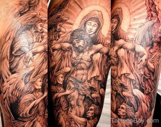 Nice Jesus Tattoo Design