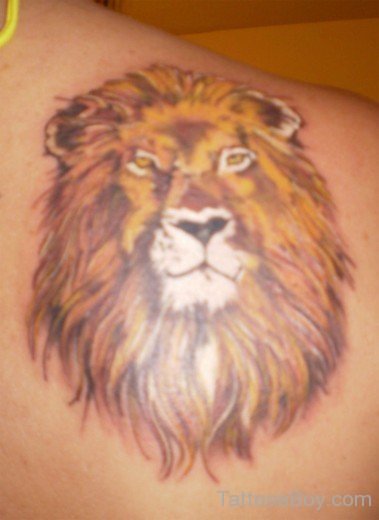 Nice Lion Head Tattoo Design-TB1085