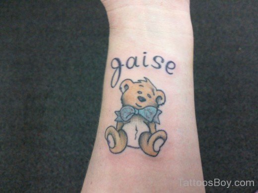 Nice Teddy Bear Tattoo-TB128