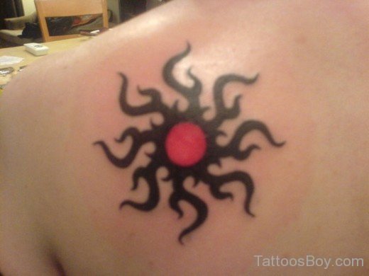 Nice Tribal Sun Tattoo