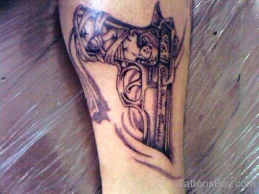 Old Gun Tattoo Design