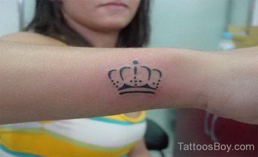 Outline Crown Tattoo-TB1122