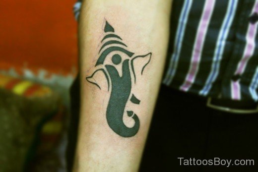 Outline Ganesha Tattoo Design-TB1171