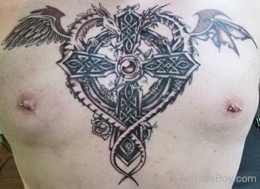 Pagan And Cross Tattoo