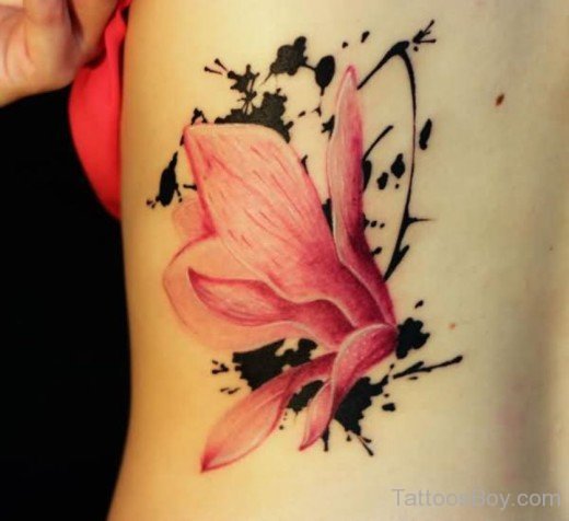 Pink Flower Tattoo-TB1033