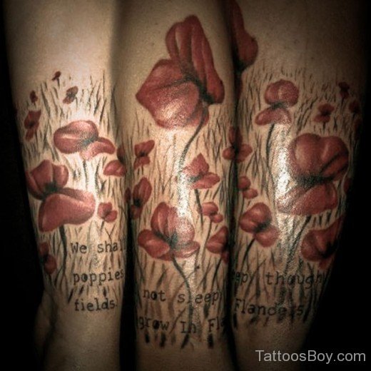 Poppy Flower Tattoo 