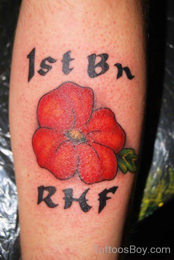 Poppy Tattoo For Arm-TB1074