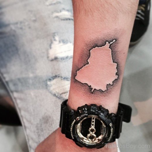 Punjab Map Tattoo