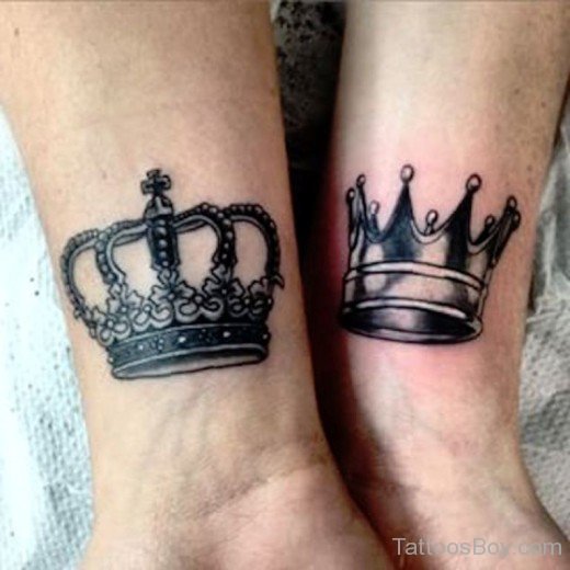 Queen Crown Tattoo On Wrist-TB1448