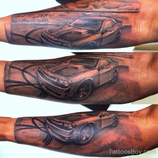 Realistic Car Tattoo Design-TB148