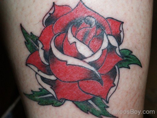 Red Rose Tattoo Design