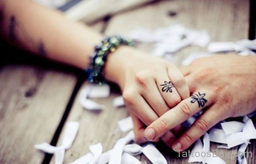 Ring Tattoo For Couples