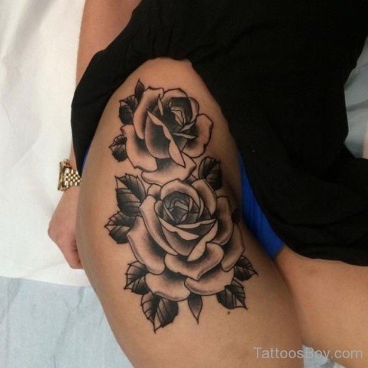 Beautiful Rose Tattoo Design 