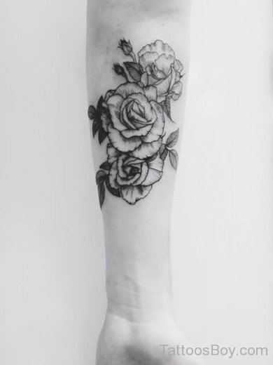 Rose Tattoo On Arm