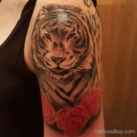 Rose And Tiger Tattoo-TB1054
