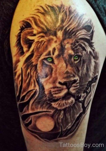 Scary Lion Tattoo-TB1130