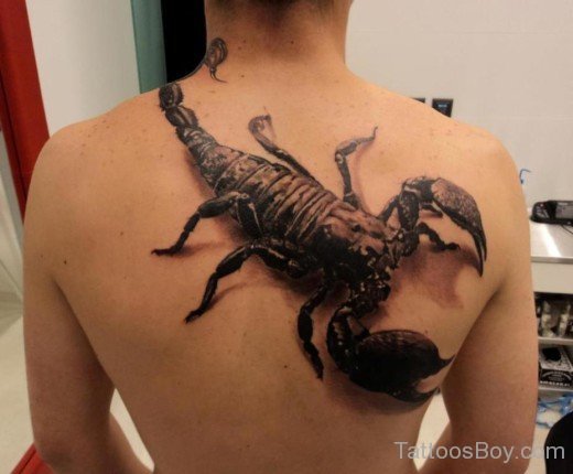 Scorpion Tattoo On Back