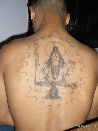 Shiv Tattoo Design On Back