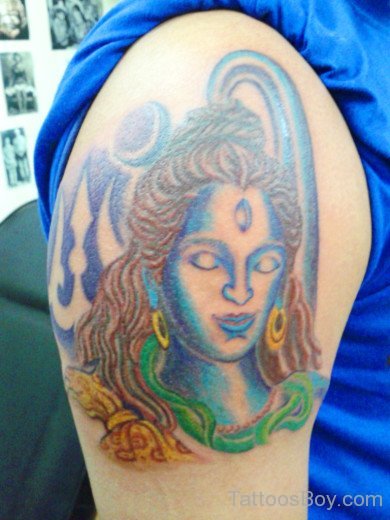 Shiva Face Tattoo-TB165