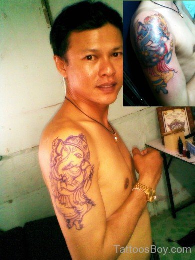 Simple Ganesha Tattoo