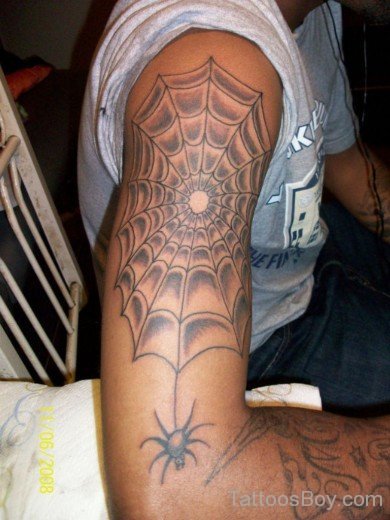 Simple Spidereweb Tattoo