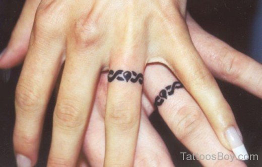 Simple Wedding Ring Tattoo