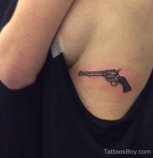 Sizzling Gun Tattoo