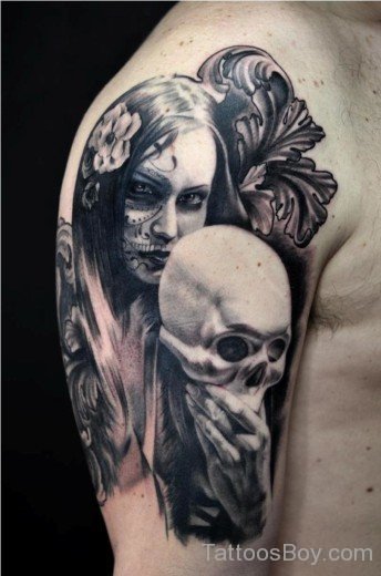 Skull Mask Tattoo-TB148