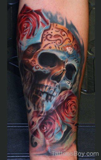 Skull Rose Tattoo