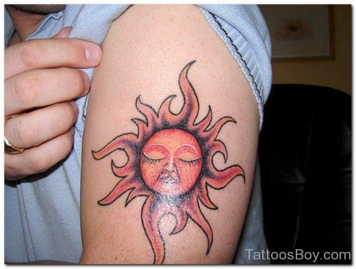 Sleeping Sun Tattoo-TB1061