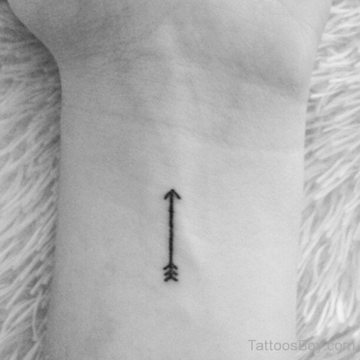 Small Arrow Tattoo On Wrist -TB1455