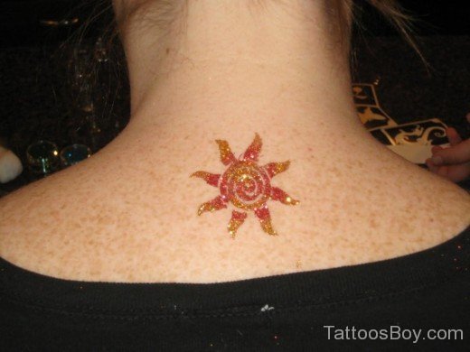  Glitter Sun Tattoo-TB1063