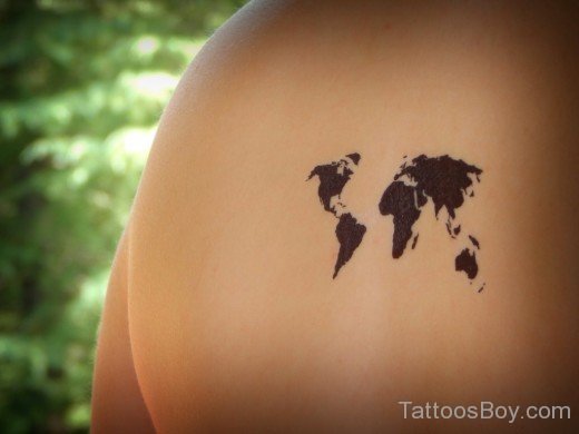 Small Map Tattoo
