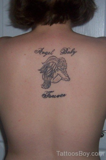 Small Memorial Angel Tattoo-TB1087