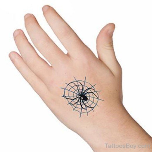 Small Spiderweb Tattoo