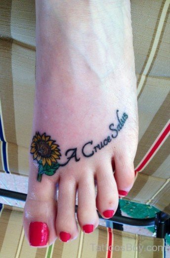 Small Sunflower Tattoo