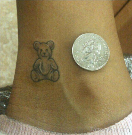 Small Teddy Bear Tattoo-TB134
