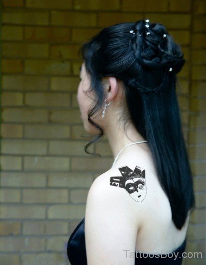 Small Venetian Mask Tattoo-TB1086