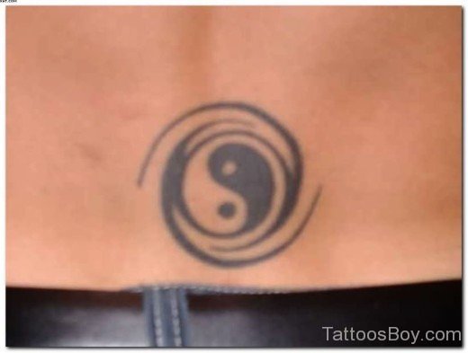 Small Yin Yang Tattoo On Lower Back-TB1250