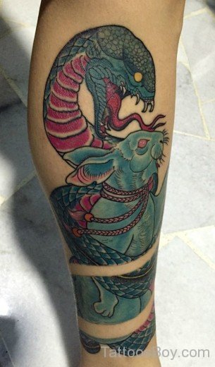 Snake & Rabbit Tattoo-TB182