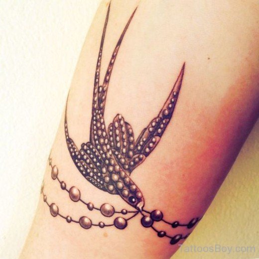 Sparrow Tattoo On Arm-Tb1094