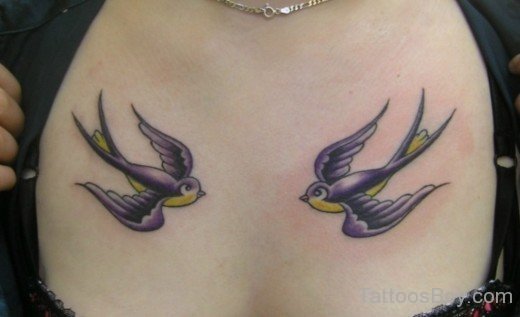 Sparrow Tattoos On Chest-Tb1104