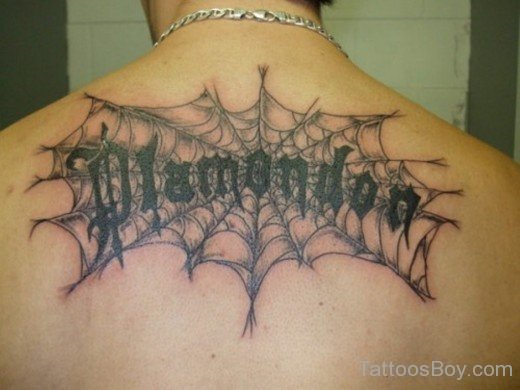 Spiderweb Tattoo On Back
