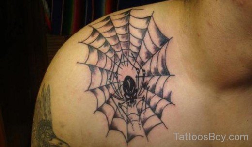 Spiderweb And Spider Tattoo