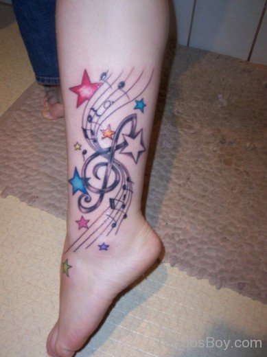 Stars And Music Tattoo- TB1096