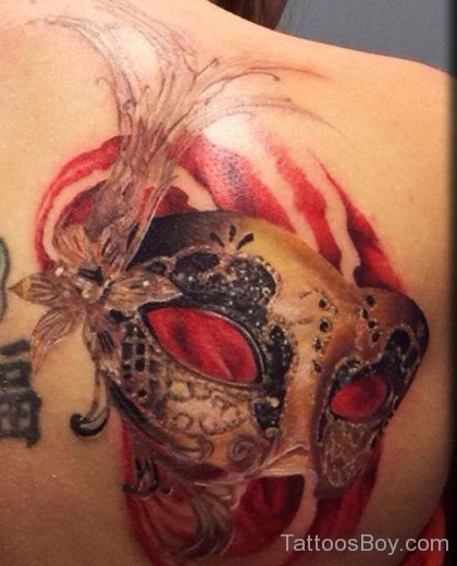 Stunning Venetian Mask Tattoo-TB1087