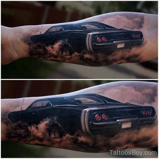 Stylish Car Tattoo Design-TB156