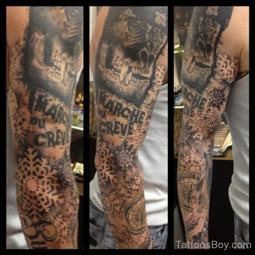 Stylish Full Sleeve Tattoo-TB1094