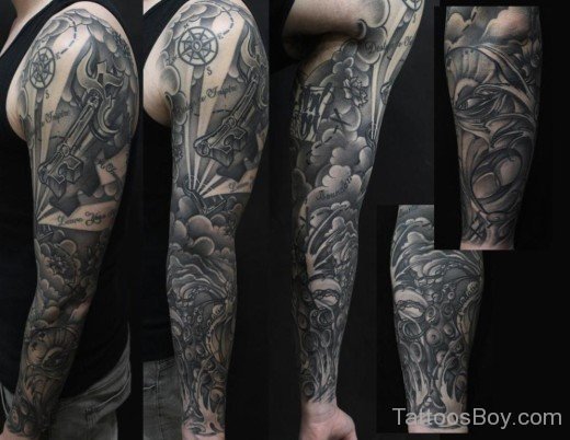 Stylish Full Sleeve Tattoo