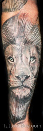 Stylish Lion Head Tattoo Design-TB1102